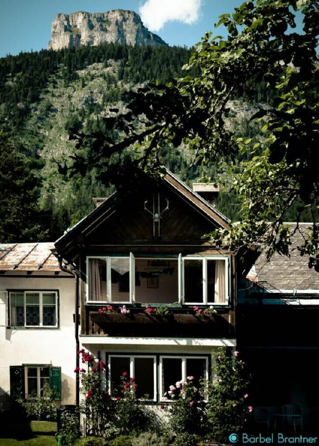 EInes der schönen alten Häuser in Altaussee.