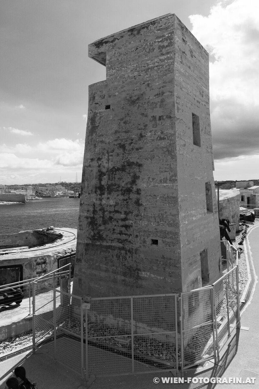 Wehrturm auf Fort St. Elmo aus dem 2. Weltkrieg